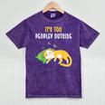 It's Too Peopley Outside Introvert And Cat Lover Men Women Kids Mineral Wash Tshirts Mineral Purple It's Too Peopley Outside Introvert And Cat Lover Men Women Kids Mineral Wash Tshirts Mineral Purple
