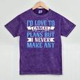 I Would Love To Cancel Plans But i Never Make Any Introvert Mineral Wash Tshirts Mineral Purple