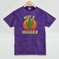Not A Hugger Cactus Retro Sunset No Hugging Introvert Mineral Wash Tshirts Mineral Purple Not A Hugger Cactus Retro Sunset No Hugging Introvert Mineral Wash Tshirts Mineral Purple