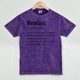 Realist Definition For Introverts Honest Personality Mineral Wash Tshirts Mineral Purple