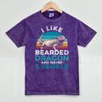 Retro Bearded Dragon Introvert For Lizard Lovers Mineral Wash Tshirts Mineral Purple