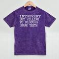 Shark Fossils Introvert But Willing To Discuss Shark Teeth Mineral Wash Tshirts Mineral Purple