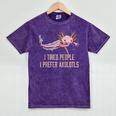 I Tried People I Prefer Axolotl Salamander Introvert Raglan Baseball Tee Mineral Wash Tshirts Mineral Purple