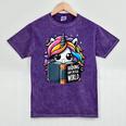 Unicorn Reading Book Reader Introvert Book Lover Humor Mineral Wash Tshirts Mineral Purple Unicorn Reading Book Reader Introvert Book Lover Humor Mineral Wash Tshirts Mineral Purple