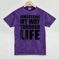 Whispering My Way Through Life Sayings For Introverts Mineral Wash Tshirts Mineral Purple