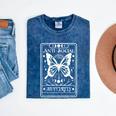 Anti-Social Butterfly Introvert Dislike People Mineral Wash Tshirts Mineral Navy