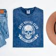 Anti Social Club Official Member Introvert Crest Mineral Wash Tshirts Mineral Navy