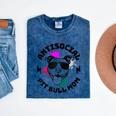 Antisocial Pit Bull Mom Pittie Introvert Dog Lover Pit Bull Raglan Baseball Tee Mineral Wash Tshirts Mineral Navy