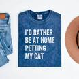 Cat Owner Introvert Stay Home Rather Pet Cat Mineral Wash Tshirts Mineral Navy Cat Owner Introvert Stay Home Rather Pet Cat Mineral Wash Tshirts Mineral Navy