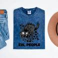 Ew People Introvert Cat Lover Crazy Cats Lady Mineral Wash Tshirts Mineral Navy