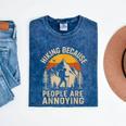 Hiking Because People Are Annoying Introvert Mineral Wash Tshirts Mineral Navy Hiking Because People Are Annoying Introvert Mineral Wash Tshirts Mineral Navy