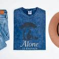 Introvert Alone Is Enough Social Battery Low Antisocial Mineral Wash Tshirts Mineral Navy