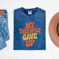 Introvert Humor My Therapist Gave Up Sarcastic Mineral Wash Tshirts Mineral Navy Introvert Humor My Therapist Gave Up Sarcastic Mineral Wash Tshirts Mineral Navy