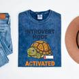 Introvert Mode Activated Low Social Battery Box Turtle Mineral Wash Tshirts Mineral Navy Introvert Mode Activated Low Social Battery Box Turtle Mineral Wash Tshirts Mineral Navy