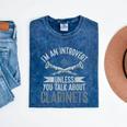 Im An Introvert Unless You Talk About Clarinets Mineral Wash Tshirts Mineral Navy