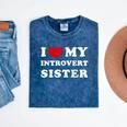 I Love My Introvert Sister I Heart My Introvert Sister Mineral Wash Tshirts Mineral Navy I Love My Introvert Sister I Heart My Introvert Sister Mineral Wash Tshirts Mineral Navy