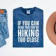 If You Can Read This Hiking Lover Introvert Hiker Mineral Wash Tshirts Mineral Navy