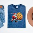 Santa Holding Cookie Xmas Baker Introvert Christmas Mineral Wash Tshirts Mineral Navy Santa Holding Cookie Xmas Baker Introvert Christmas Mineral Wash Tshirts Mineral Navy