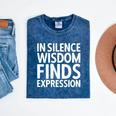 In Silence Wisdom Finds Expression Introvert Quote Mineral Wash Tshirts Mineral Navy In Silence Wisdom Finds Expression Introvert Quote Mineral Wash Tshirts Mineral Navy