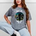 Just Me And My Yeti Retro Sunset Mountain Hiking Introvert Mineral Wash Tshirts Mineral Gray