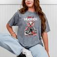 Not A Hugger Teddy Bear Antisocial Introvert Mineral Wash Tshirts Mineral Gray