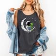 Astronaut Reading Book To Alien Moon Space Astronomy Comfort Colors Tank Top Pepper