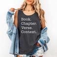 Book Chapter Verse Context Theology Christian Reformed Comfort Colors Tank Top Pepper