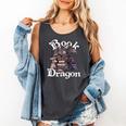 Book Dragon Book Lover Bookworm Book Reader Librarian Comfort Colors Tank Top Pepper