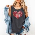 Book Heart Cute Read Book Reading Librarian Across America Comfort Colors Tank Top Pepper