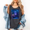 Book Library Bookshelf Armchair Window Pattern Print Comfort Colors Tank Top Pepper