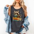Book Lover Racoon Reading Bookish Library Read Books Be Kind Comfort Colors Tank Top Pepper