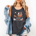 Book Lovers Winter Sleighing Through Stories Tee Premium Tri-Blend Comfort Colors Tank Top Pepper