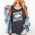 Bookmarks Quote Library Book Reader Comfort Colors Tank Top Pepper