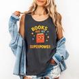 Books Are My Superpower Cute Reading Lover Comfort Colors Tank Top Pepper