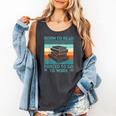 Born To Read Go Work Book Reading Librarian Men Women Comfort Colors Tank Top Pepper