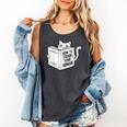 Cat Book Humor How To Train Your Human Comfort Colors Tank Top Pepper