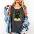 Cat Reading Book Flowers Comfort Colors Tank Top Pepper Cat Reading Book Flowers Comfort Colors Tank Top Pepper