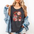 Coquette Teacher School Supplies Bows Books Globe Apple Cute Comfort Colors Tank Top Pepper