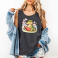 Crocodile Reading Book Watercolor Flowers Kids Comfort Colors Tank Top Pepper Crocodile Reading Book Watercolor Flowers Kids Comfort Colors Tank Top Pepper