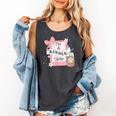 Cute Bookish Kindle Girlie Nerdy Read Book Lover Girl Women Comfort Colors Tank Top Pepper
