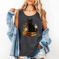 Cute Cat Book Flowers Comfort Colors Tank Top Pepper Cute Cat Book Flowers Comfort Colors Tank Top Pepper