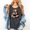 Cute Dog English Bulldog Reading Book Comfort Colors Tank Top Pepper Cute Dog English Bulldog Reading Book Comfort Colors Tank Top Pepper