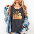 Cute Kawaii Cat Books Flowers Comfort Colors Tank Top Pepper Cute Kawaii Cat Books Flowers Comfort Colors Tank Top Pepper