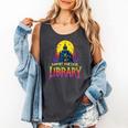 Death Gothic Support Your Local Library Lovers Book Comfort Colors Tank Top Pepper