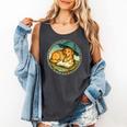 Dog Reading Book Rain Cozy Umbrella Cute Art Men Comfort Colors Tank Top Pepper
