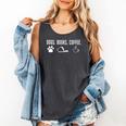 Dogs Books Coffee Coffee Dogs Lover Reading Books Comfort Colors Tank Top Pepper