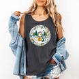 Duck Wilderness Book Reading Illustration Floral Comfort Colors Tank Top Pepper