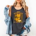 Easily Distracted By Cats And Books Cute Cat Book Lover Comfort Colors Tank Top Pepper