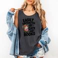 Easily Distracted By Cats And Books Lovers Reading Comfort Colors Tank Top Pepper Easily Distracted By Cats And Books Lovers Reading Comfort Colors Tank Top Pepper