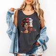 Education Is Freedom History Month Teacher Books Afro Comfort Colors Tank Top Pepper